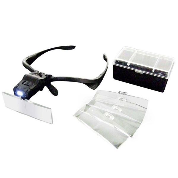 LED メガネ型ルーペ ヘッドルーペ ズレにくく、両手が使える/RL-007/送料無料（北海道沖縄離島除く）