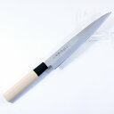 関鍔蔵作 包丁 刺身 白木和包丁 刃渡り約205mm 片刃