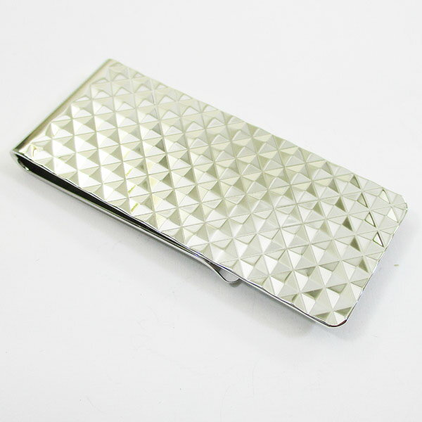 送料無料(沖縄離島除く)マネークリップ ダイヤカット SV 50831104/8581 日本製