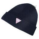 送料無料(北海道沖縄離島除く)ニット帽 GUESS(ゲス)ワッチキャップ ニットキャップ ネイビー AI4A8858DS-NVY-FF-5299