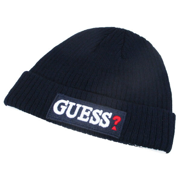 ニット帽 GUESS(ゲス)ワッチキャップ ニットキャップ ネイビー AI4A8859DS-NVY-FF-5343
