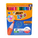色鉛筆 18色 缶入り Bicジャパン キッズ BKEVOM18E/0987x3個セット/卸