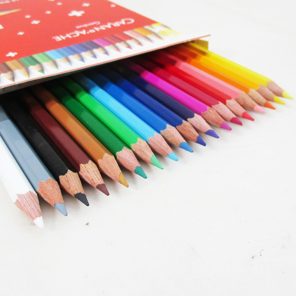 送料無料（北海道沖縄離島除く）色鉛筆 油性 カランダッシュ スイスカラー 18色紙箱 1284-818/3329