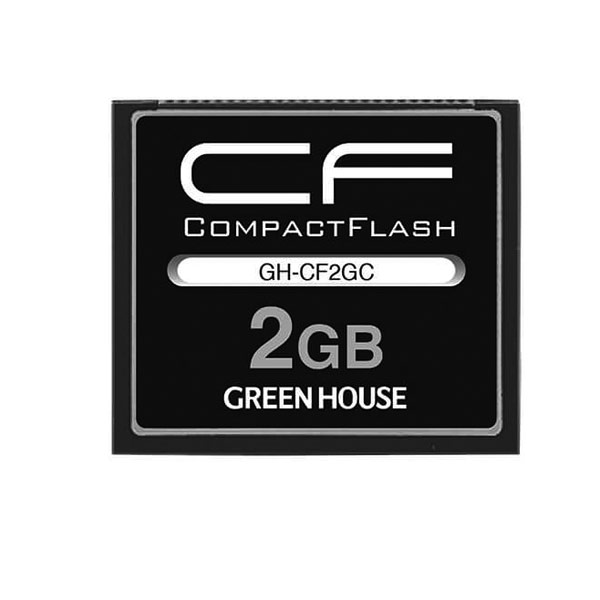 コンパクトフラッシュ CFカード 133倍速 2GB ハードケース付き グリーンハウス GH-CF2GC/0269