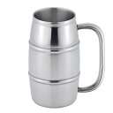 送料無料(沖縄離島除く)樽缶ジョッキ 500ml 真空二重 缶ホルダージョッキ タンブラー マグカップ/3891x3個セット/卸