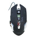 送料無料(北海道沖縄離島除く)有線ゲーミングマウス 6ボタン 全ボタン設定可能 LAZOS ブラック L-MSG6-B/5960x1個
