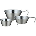 シェラカップ SOLA 3pcs アウトドア キャンプ 調理器具 食器 計量カップ メジャーカップ PP-09/3662x2箱セット/卸