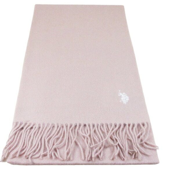 送料無料メール便 箱無し マフラー ウール100% 220x30cm uspa2009-143632 ベージュ U.S. POLO ASSN.(ユーエス ポロ アッスン)メンズ レディース ワンポイント刺繍 ポイント消化