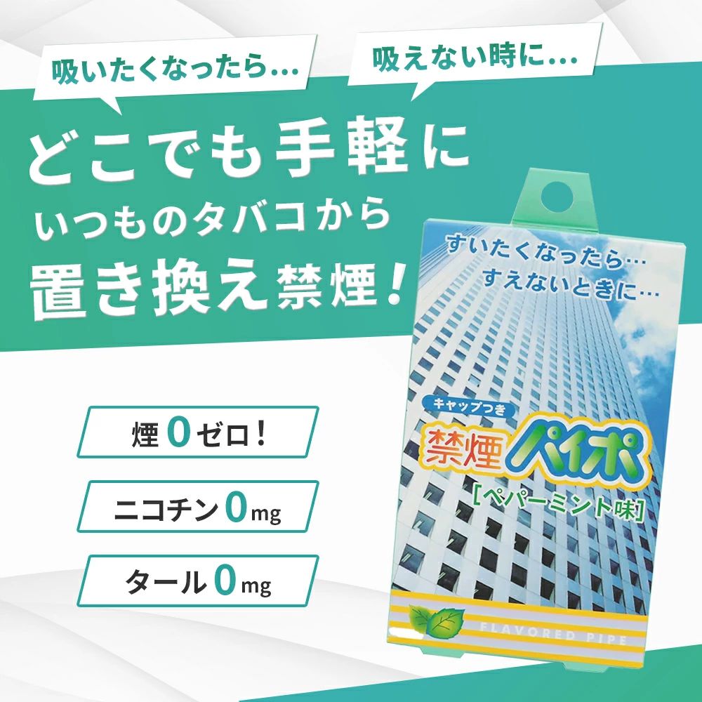 送料無料（北海道沖縄離島除く）禁煙パイポ マルマン ペパーミント 3本入りx1箱 3