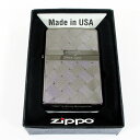 ペア zippo 送料無料メール便 ジッポー オイルライター 紬 ブラック 2BK-MESH 両面加工モデル