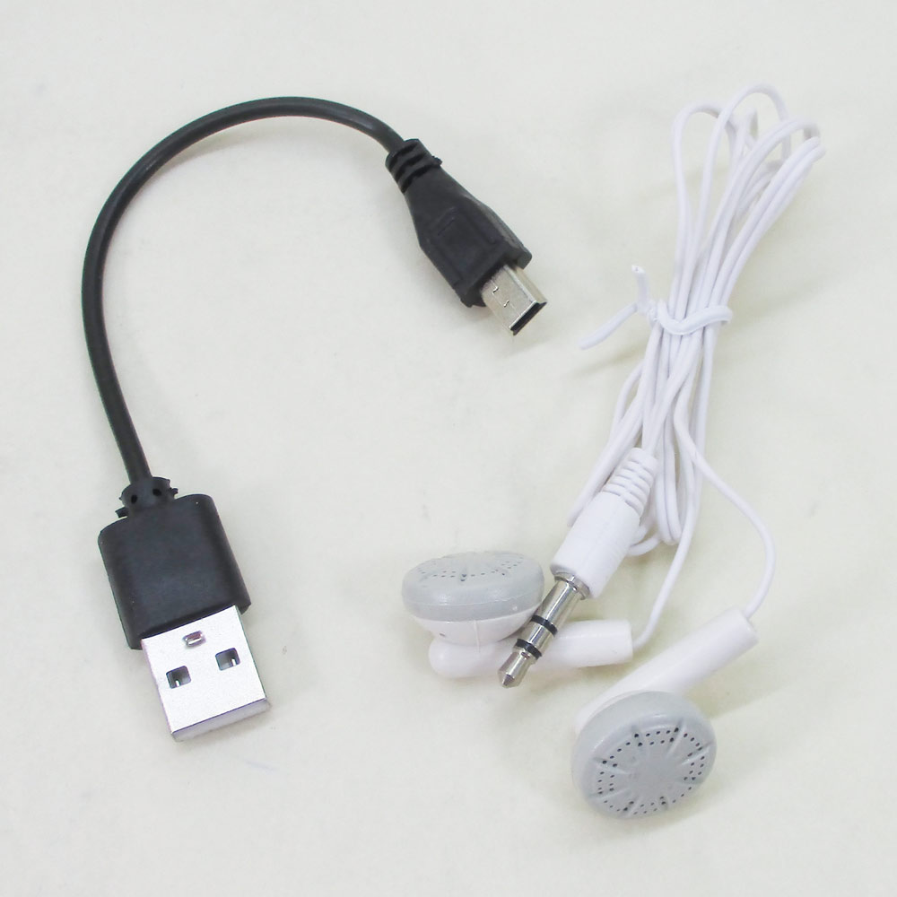 MP3プレーヤーアルミFMラジオLCDスクリーン付きクリップmicroSD式MP3プレイヤーブラックx1台