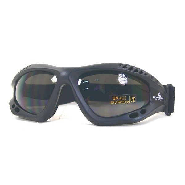 送料無料(北海道沖縄離島除く)ゴーグル タクティカルゴーグル サバゲー ミリタリー ゼロビジョン ANSI Z87.1 ZV-101BK-SM