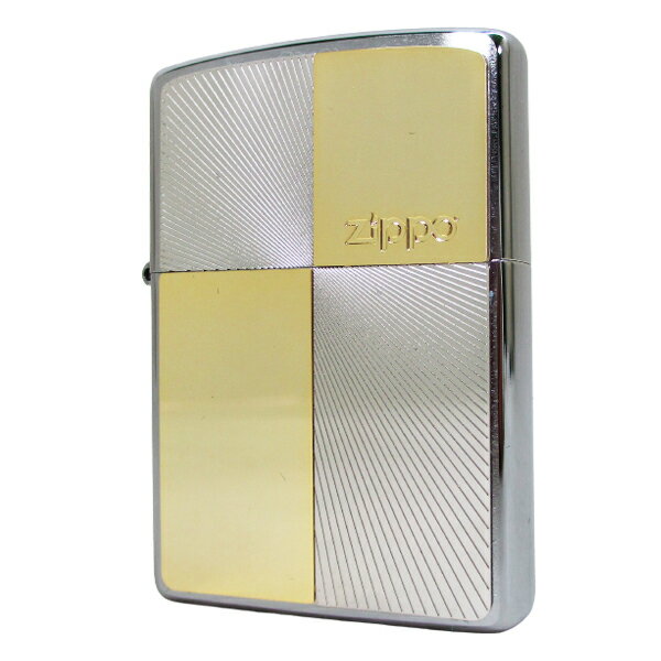 送料無料(沖縄離島除く)ジッポー オイルライター メタルコンビプレート スクエア1 200P-SQ1&ギフトボックスセット(オイル+フリント+BOX)