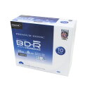 BD-R ブルーレイ 録画用 プレミアム 6倍速対応 10枚 25GB スリムケース入 HIDISC HDVBR25RP10SC/0727x2個セット/卸