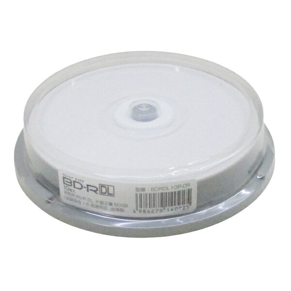 BD-R DLءϿ6® 50GB 10 ԥɥ륱 HIDISC BDRDL10P-CR/0925x1