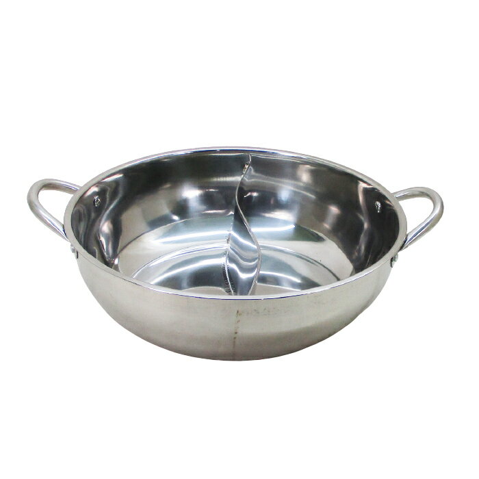 送料無料（北海道沖縄離島除く）火鍋風仕切り鍋 いろどり二食鍋 IH対応 28cmのサムネイル