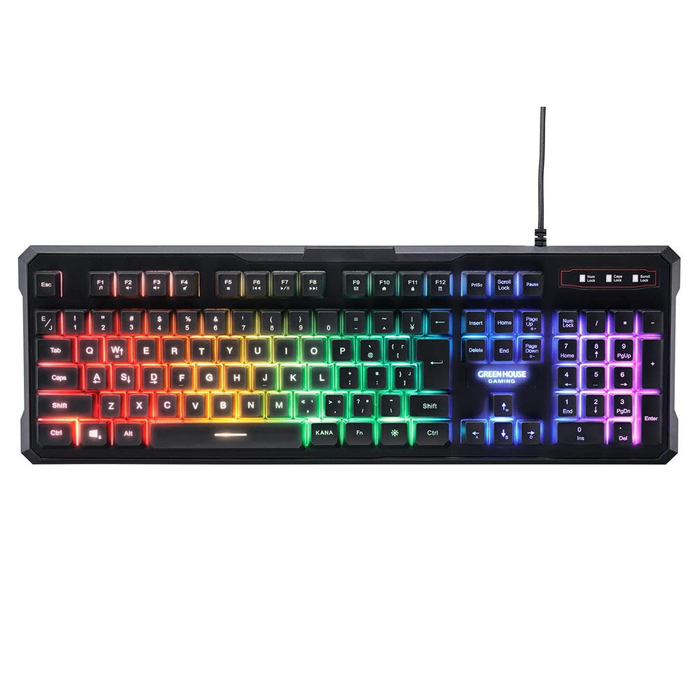 送料無料（沖縄離島除く）ゲーミングデバイスセット マウス キーボード ヘッドセット マウスパッド 有線 ゲーム エントリーモデル グリーンハウス GH-GMSETA/1578 代金引換便不可 単品配送