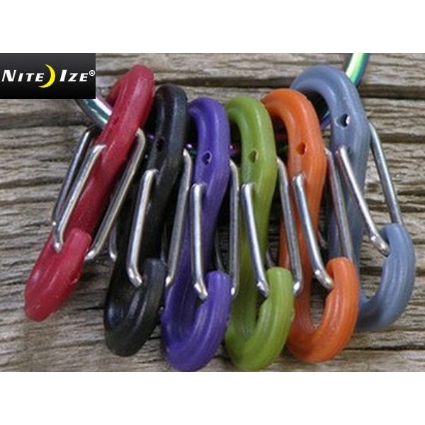 送料無料メール便 ナイトアイズ カラビナ付きキーリング スペクトラム KRG-03-07