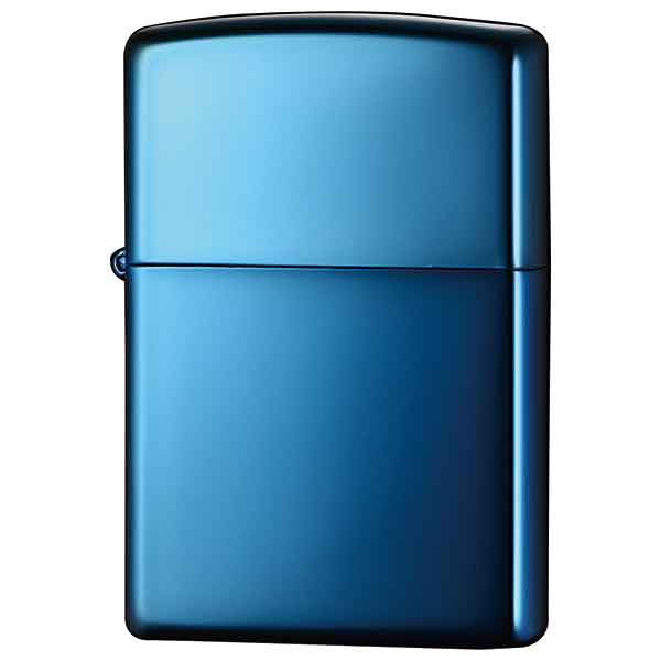 送料無料メール便 ジッポー オイルライター #20446 サファイアブルー PVDチタン加工のケースのみ ポイント消化