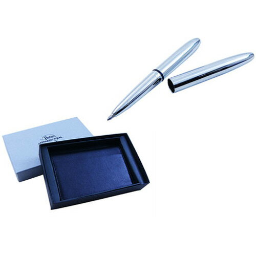 フィッシャー ボールペンギフトセット 本革名刺ケース&ブレットボールペン#400セット WH400 名入れ不可/送料無料メール便 緩衝材無し