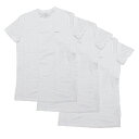 送料無料（沖縄離島除く）Tシャツ 3枚セット メンズ 丸首 クルーネック ホワイト Mサイズ DIESEL ディーゼル SPDG/AALW 3PK/8073