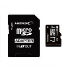 送料無料メール便 マイクロSDカード 4GB クラス10 UHS-1 SD変換アダプタ付き ケース付き microSDHC HDMCSDH4GCL10UIJP3/2415 HIDISC /memoryマイクロSD