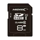 SDカード 8GB SDHCカード クラス10 UHS-1/ケース付き HDSDH8GCL10UIJP3/2347 HIDISC　/ memory-SD