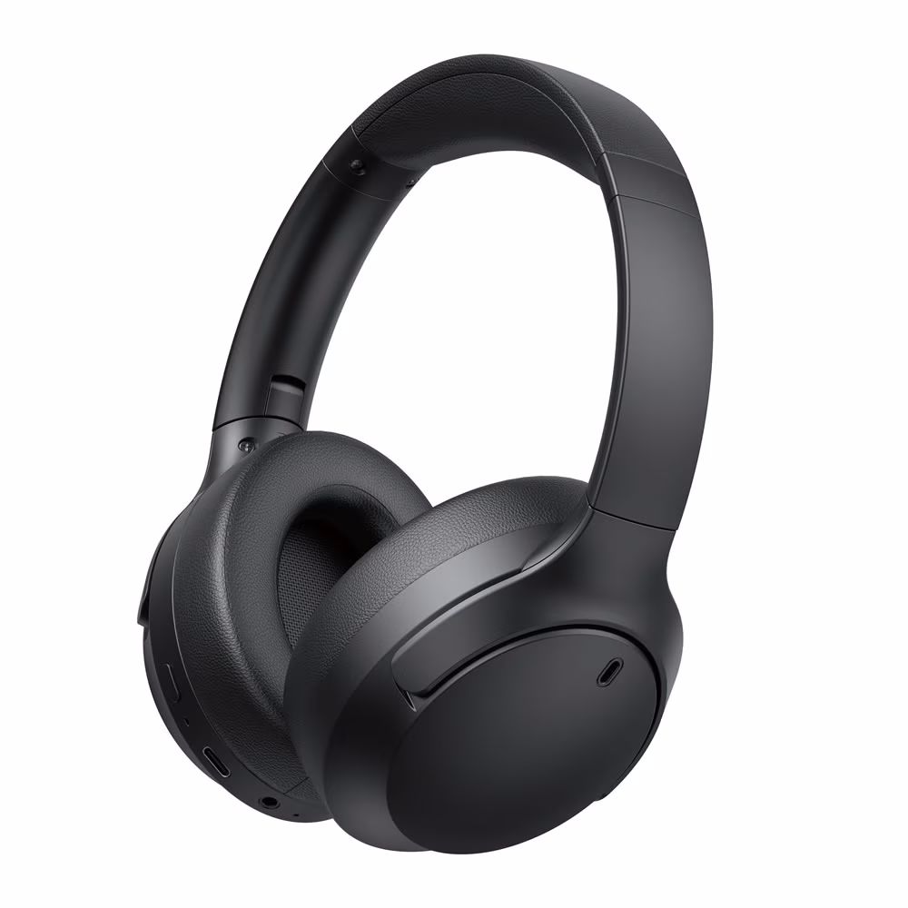 送料無料（沖縄離島除く）ワイヤレスヘッドホン ANCアクティブノイズキャンセル搭載 Bluetooth対応 HIDISC HDBTHPH615BK/0554x1台 ワイヤレスヘッドフォン ワイヤレス ステレオ ヘッドセット マイク付き