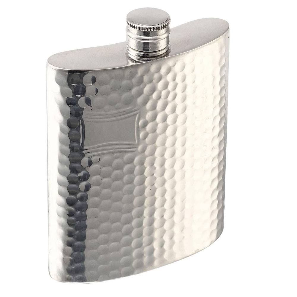 送料無料 フラスコ ピューター製/ジョウゴ付 6.0oz/英国ピンダーブロス社 ハンマード SP003/A154-1003/..