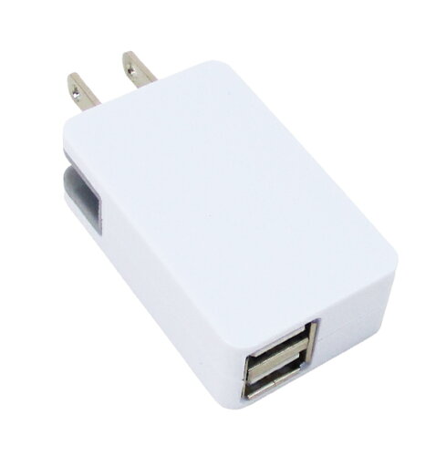USB-ACアダプター 出力2.1A コンパクトUSB充電器 USB2ポートタイプ USB053x1台 USB-ACアダプター 出力2.1A コンパクトUSB充電器 USB2ポートタイプ USB053x1台