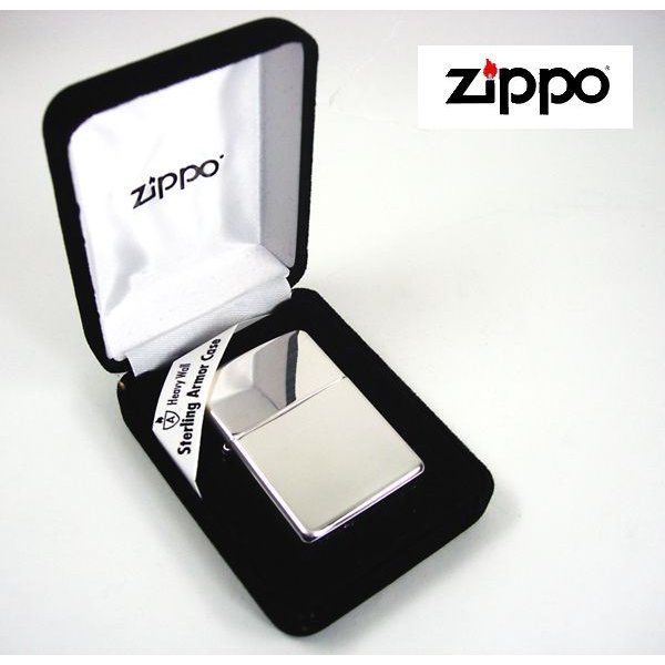 ペア zippo 送料無料 ジッポー オイルライター スターリングシルバー925（SV925）#26 アーマー 鎧 ポリッシュ(鏡面)加工