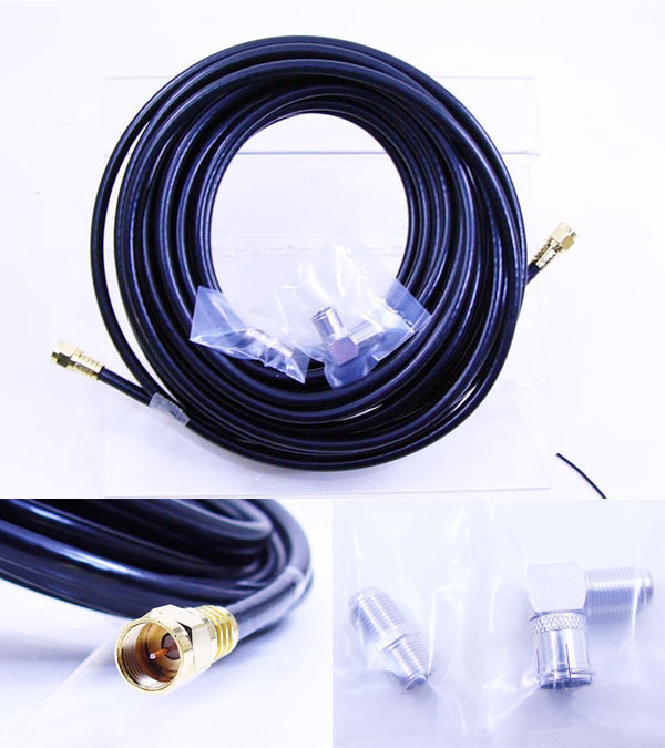 4Cアンテナケーブル 10m+L型変換アダプタ付 F4-1000 変換名人 4571284884359