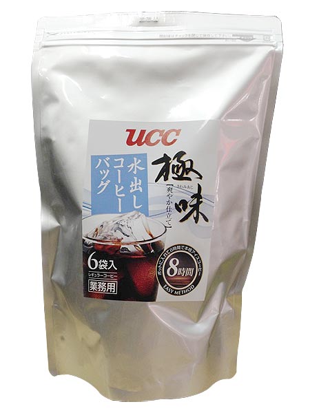 上島珈琲店 送料無料 コーヒー UCC 珈琲 業務用・店舗様・水出しコーヒーバッグ/極味6袋入りx12個セット/卸