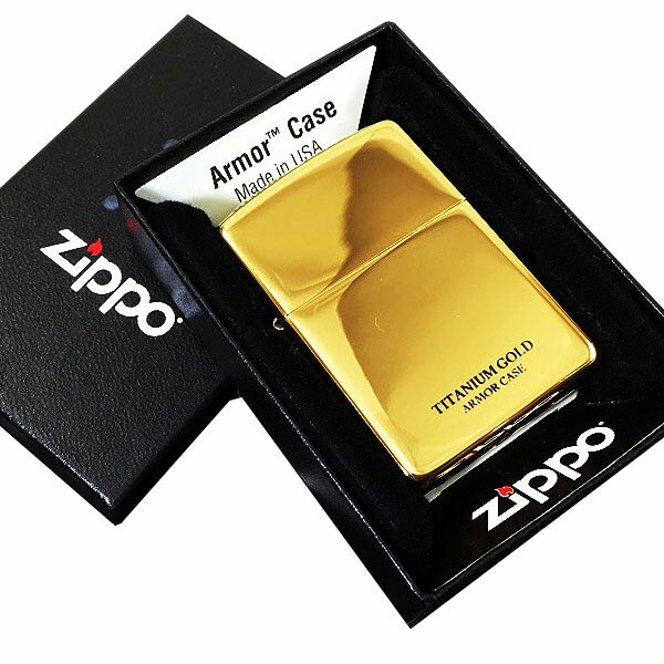 ペア zippo ジッポー アーマー 162 アンミックス ゴールドチタン #16-GOTT/送料無料（沖縄離島除く）