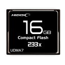 送料無料（北海道沖縄離島除く）コンパクトフラッシュ CFカード 16GB MLCチップ搭載 HIDISC/HDCF16G233XJP3/0240
