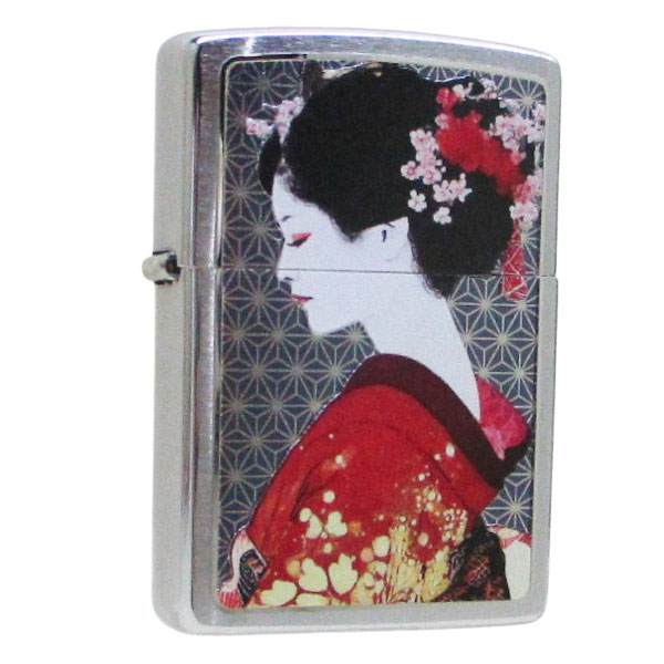 送料無料（沖縄離島除く）ジッポー オイルライター USA Zippo 和柄シリーズ 舞妓 CP-KB