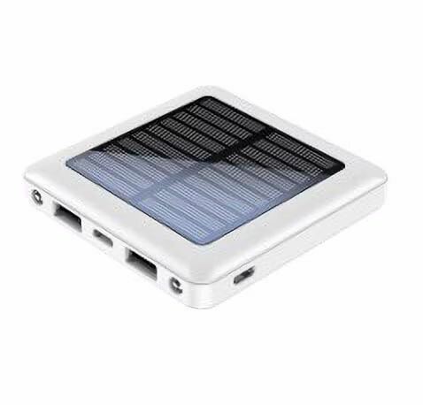 送料無料（北海道沖縄離島除く）モバイルバッテリー ソーラーパネル付き 5000mAh HIDISC HD4-MBTCSP1L05WH/3527x1個 PSE適合 コンパクトモバ充 モバイル充電器 太陽光発電
