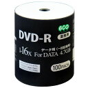 iꗣjDVD-R f[^p ƖppbN 100 HIDISC DR47JNP100_BULK/0316x3Zbg/