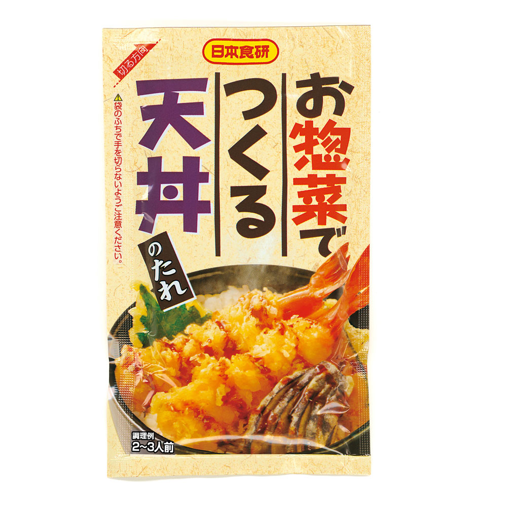 送料無料（北海道沖縄離島除く）お惣菜でつくる天丼のたれ 70g 2～3人前 日本食研/6152x12袋セット/卸 代金引換便不可品 moonsp