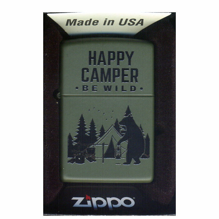 送料無料メール便 ジッポー オイルライター Happy Camper Z221-104598 ポイント消化