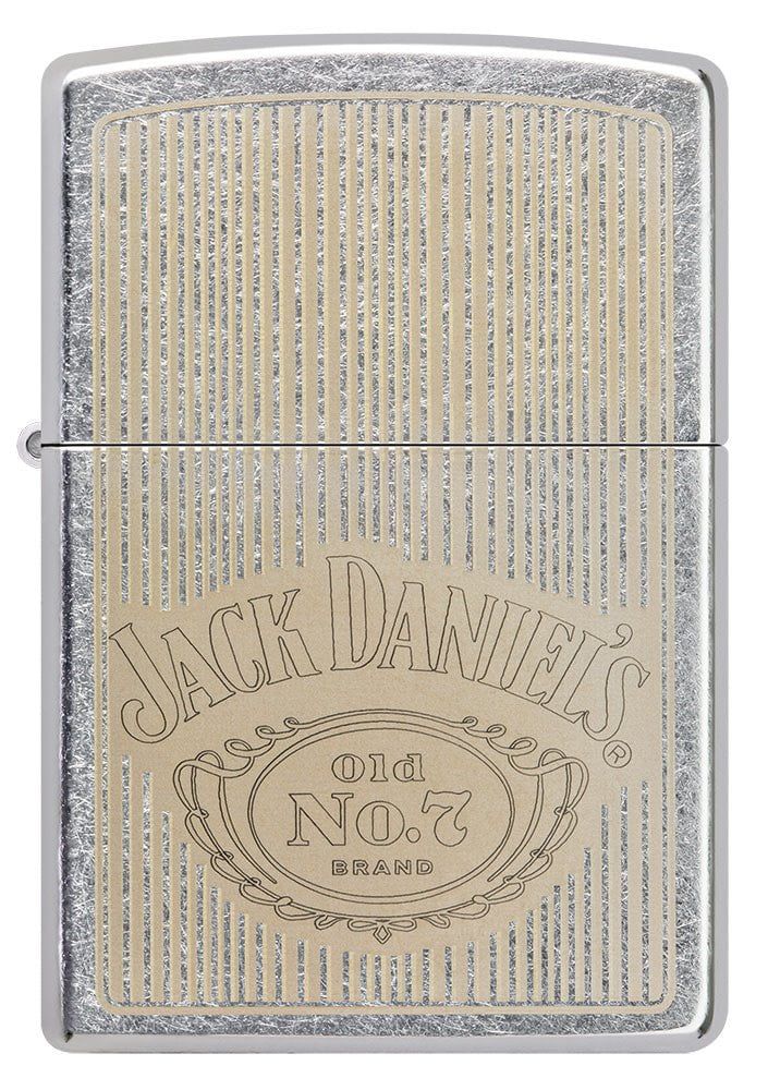 送料無料（沖縄離島除く）ジッポー オイルライター アメリカ加工 Jack Daniel's 49833&ギフトボックスセット（オイル＋フリント+BOX）