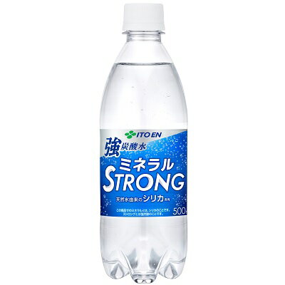 楽天moonphase伊藤園 強炭酸水 ミネラル ストロング シリカ含有 PET 500ml　24本セット　送料無料（北海道沖縄離島除く）　*　メーカーお取り寄せ　代金引換便不可品 単品配送