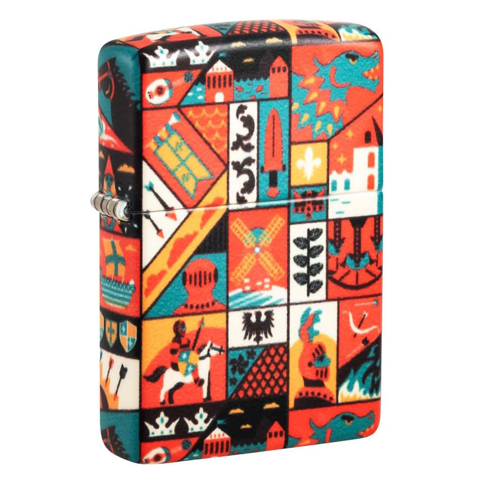 送料無料（沖縄離島除く）ジッポー オイルライター アメリカ加工 USA 5面加工 中世の芸術と象徴性 Old ..