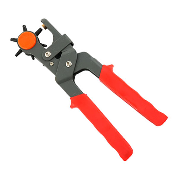 送料無料メール便 穴あけレザーパンチ 6サイズの穴 ベルト穴あけ器 ポンチ ベルトの穴あけからハンドメ..