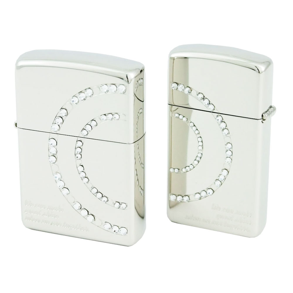 送料無料 ジッポー ペアセット マジカルトリックペア 惑星 ラインストーン #MMW-NIP