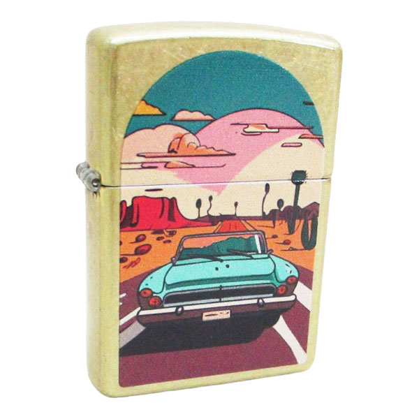 送料無料（沖縄離島除く）ジッポー オイルライター アメリカ加工 DESERT CAR Z48267-125653＆ギフトボ..