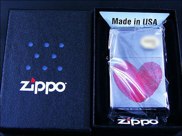 Zippo/USA/fingerprint heart�ʻ���Υϡ��ȡ�#29068/����̵�����̳�ƻ����Υ�������//