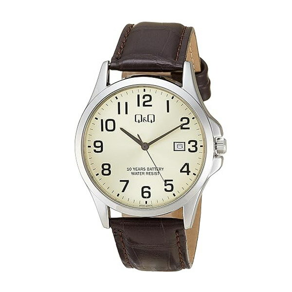 送料無料メール便 シチズン 腕時計 カレンダー 紳士/メンズ アナログ 電池寿命10年 防水 合成皮革バン..