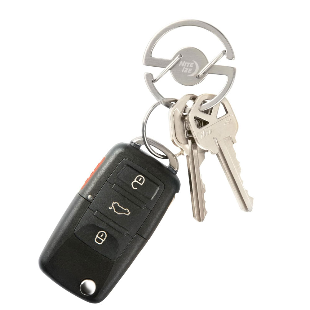 送料無料メール便 ナイトアイズ メダリオン キーカラビナー 丸型カラビナ キーホルダー 日本正規品 MKC-11-R3/2880x1本