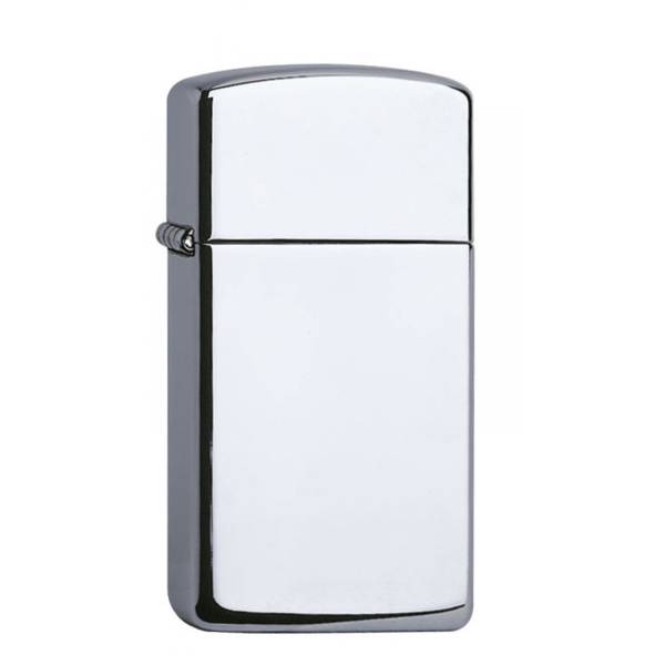 ペア zippo 送料無料（沖縄離島除く）ジッポー スリム オイルライター #1610 ハイポリッシュ クロームミラー CHROME POLISHED&ギフトボックスセット（オイル＋フリント+BOX）